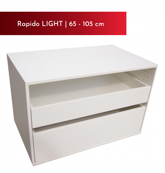 Schublade LIGHT | 65 - 105 cm