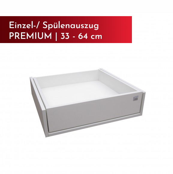 Einzel-/Spülenauszug PREMIUM | 33 - 64 cm